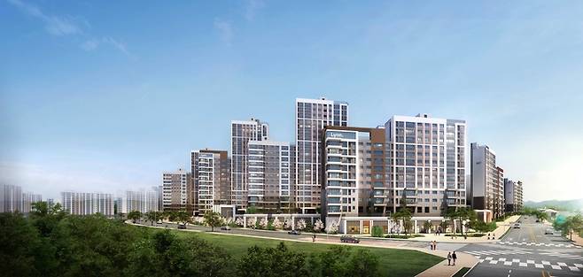 경기 평택 우미건설 컨소시엄 ‘평택 고덕 우미린 프레스티지’ 투시도. /사진:우미건설 제공