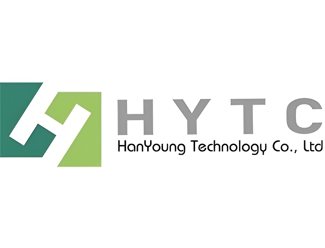 에이치와이티씨가 반도체 공정 부품 사업 진출을 발표한 10일, 회사의 공식 로고가 보이고 있다.