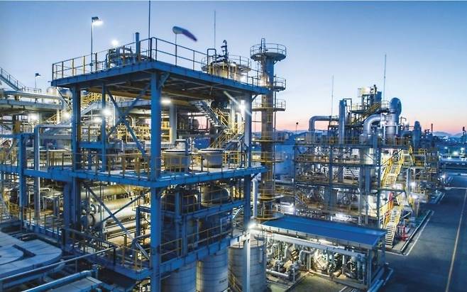 한솔케미칼 울산 과산화수소 정제 공장./사진=한솔케미칼