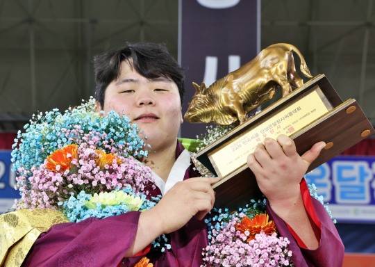씨름 천하장사를 여러번 제패한 김민재(영암군민속씨름단)[대한씨름협회 제공]