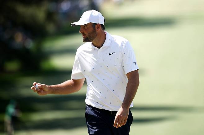 7번 홀 마친 스코티 셰플러. AFP연합뉴스