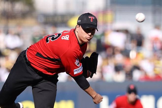 ▲ 올 시즌 초반 부진 끝에 결국 2군으로 내려가 재정비 시간을 갖는 정해영 ⓒKIA타이거즈