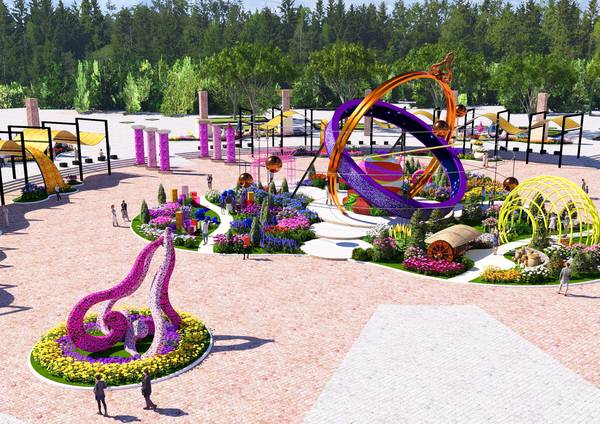 2026 고양국제꽃박람회에서 선보일 ‘시간여행자의 정원’ 조감도. /고양시 제공