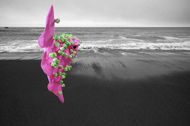 다니엘 경, SunFishMeetstheBlackSea I, 2018. <조명박물관 제공>