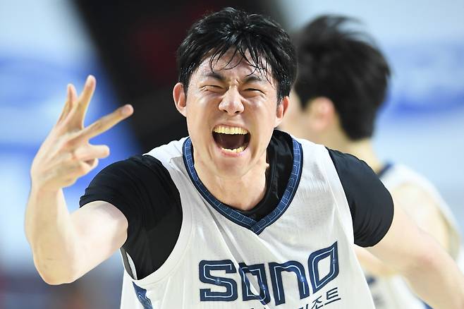 소노 슈퍼루키 강지훈. 그의 적재적소의 3점포는 소노의 힘이었다. 사진제공=KBL