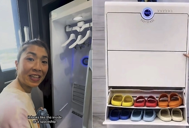 한국에서는 로봇청소기를 비롯해 ‘자동 밀봉’ 스마트 쓰레기통, 자외선(UV)으로 칼과 도마를 살균하는 기기, 신발장 탈취·살균 시스템, 무선 집먼지진드기 제거기 등 다양한 청소 가전을 사용하고 있다고 소개했다. 틱톡