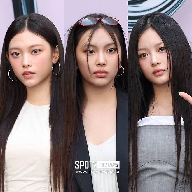 ▲ 해린, 혜인, 하니(왼쪽부터). ⓒ곽혜미 기자