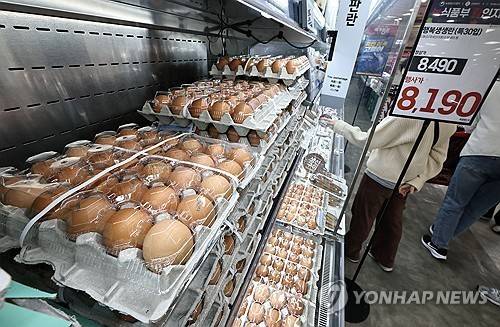 마트에 진열된 계란 [연합뉴스 자료사진. 재판매 및 DB 금지] 이 사진은 이해를 돕기 위한 것으로 기사와 직접 관련 없는 서울시내 마트 모습입니다.