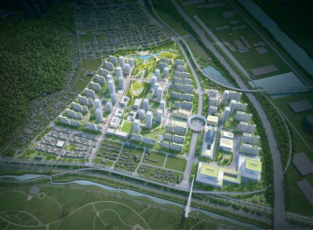 증산지구 도시개발 사업 조감도. 양산시 제공