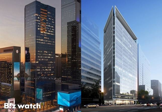 신영에셋이 임대차자문을 수행한 파라나스 타워(왼쪽)와 투자자문 맡은 시티스퀘어/사진=신영에셋