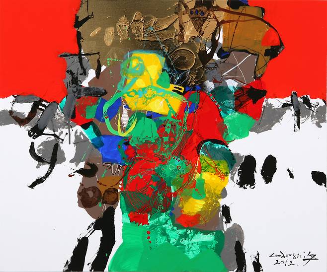 이두식_잔칫날 60.6x72.7cm Acrylic on canvas 2012 (선화랑 제공)