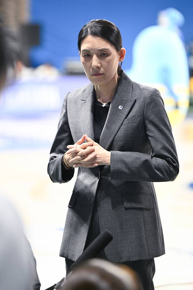 아산 우리은행 전주원 신임 감독. 사진 | WKBL