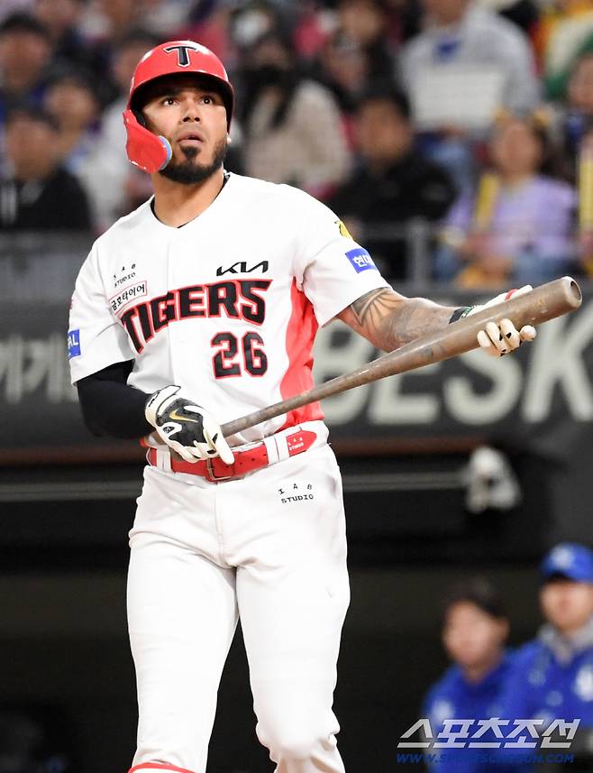 7일 광주 기아챔피언스필드에서 열린 KIA와 삼성의 경기. KIA 카스트로가 타격을 하고 있다. 광주=박재만 기자 pjm@sportschosun.com/2026.04.07/