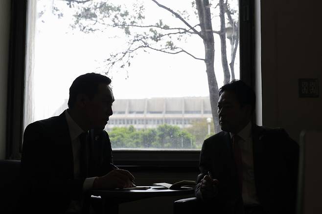 미국을 방문한 국민의힘 김민수 최고위원과 장동혁 대표. 김 최고위원 페이스북 갈무리