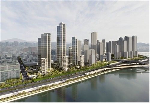 압구정5구역 정비계획 조감도. [서울시 제공]