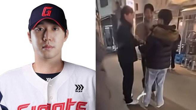 프로야구 롯데 자이언츠 투수 최충연. 온라인 커뮤니티 갈무리