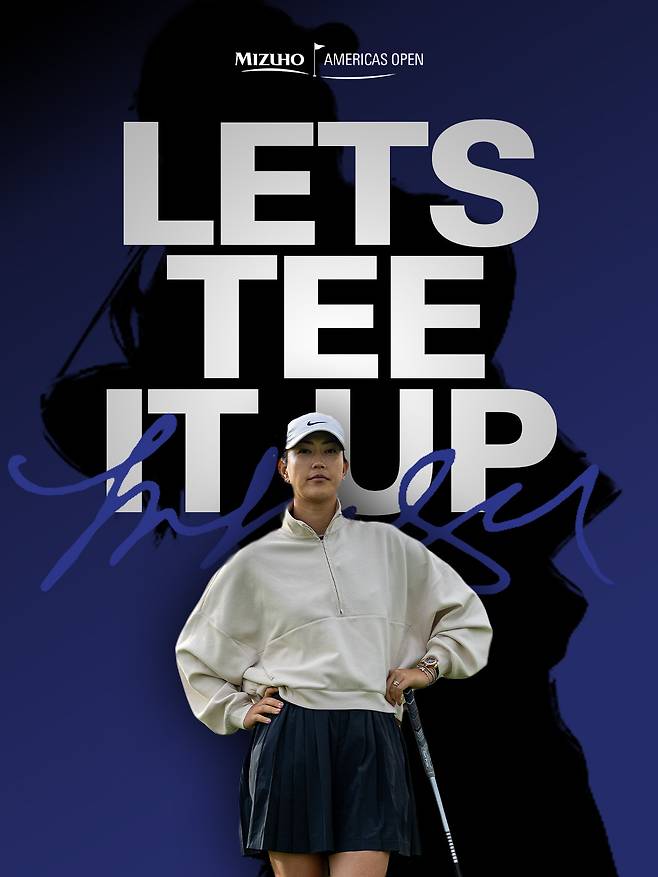 미셸 위 웨스트의 미즈호 아메리카스 오픈 출전을 알리는 대회 포스터. SNS 캡처