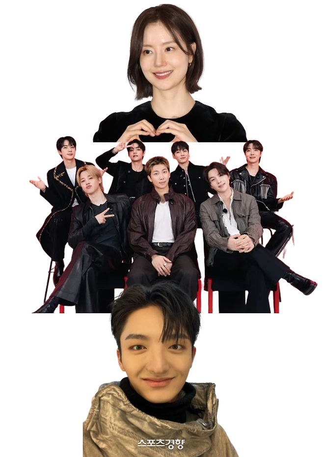 (위부터) 문채원·BTS·바타. 사진 출처=연합뉴스, 빅히트, 바타 인스타그램 제공.