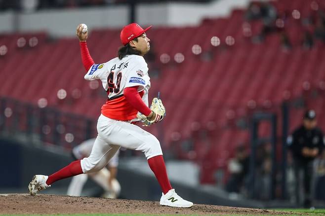 ▲ 김범수의 가세로 양적으로 확충된 KIA 불펜은 점차 안정을 찾아가고 있다 ⓒKIA타이거즈