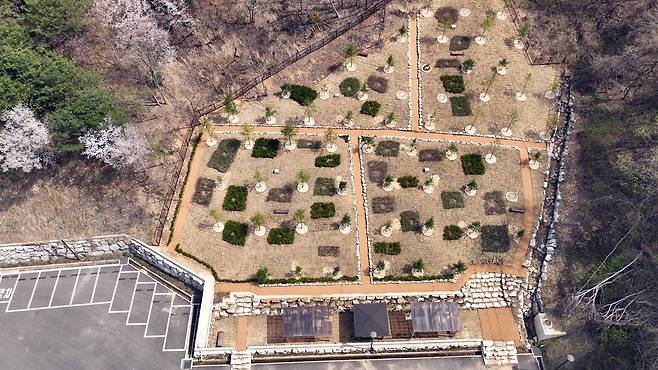 추모 공원 내 산분장지 [홍천군 제공. 재판매 및 DB 금지]