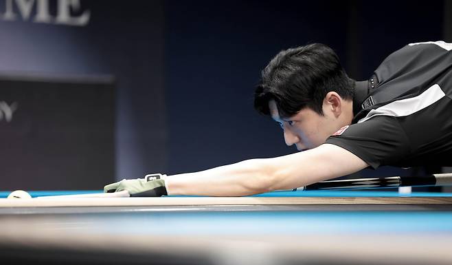 1부 투어 잔류에 성공한 한지승 [PBA 제공. 재판매 및 DB 금지]