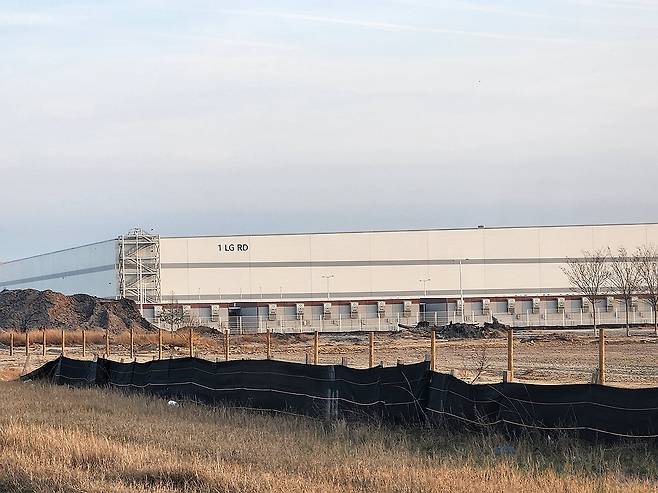 미국 조지아주 브라이언 카운티 엘라벨의 현대차그룹-LG엔솔 배터리 합작공장 건설 현장 [연합뉴스 자료사진. 재판매 및 DB 금지]