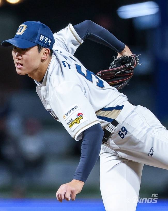 NC 다이노스 구창모가 16일 창원NC파크에서 열린 KT 위즈와 경기에서 투구하고 있다. /NC 다이노스