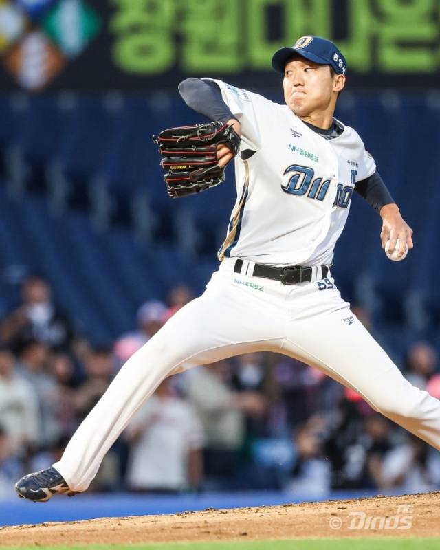 NC 다이노스 선발 구창모가 16일 창원NC파크에서 열린 KT 위즈와의 홈 경기서 공을 던지고 있다./NC 다이노스/