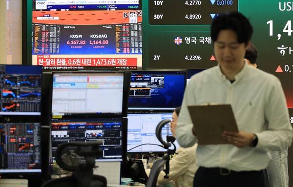 19일 서울 중구 하나은행 본점 딜링룸에&nbsp;코스피를 비롯한 지수가 표시되고 있다.&nbsp; [출처= 연합]