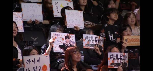 16일 서울 종로구 롤파크에서 열린 '2026 리그 오브 레전드 챔피언스 코리아(LCK)' 정규 시즌 2경기 2세트 한화생명 e스포츠와 DN 수퍼스 경기에서 한화생명이 2세트를 승리하면서 승리를 이어갔다.(한화생명 e스포츠 & DN수퍼스 =2:0). /사진=네이버 치지직 라이브영상 캡처