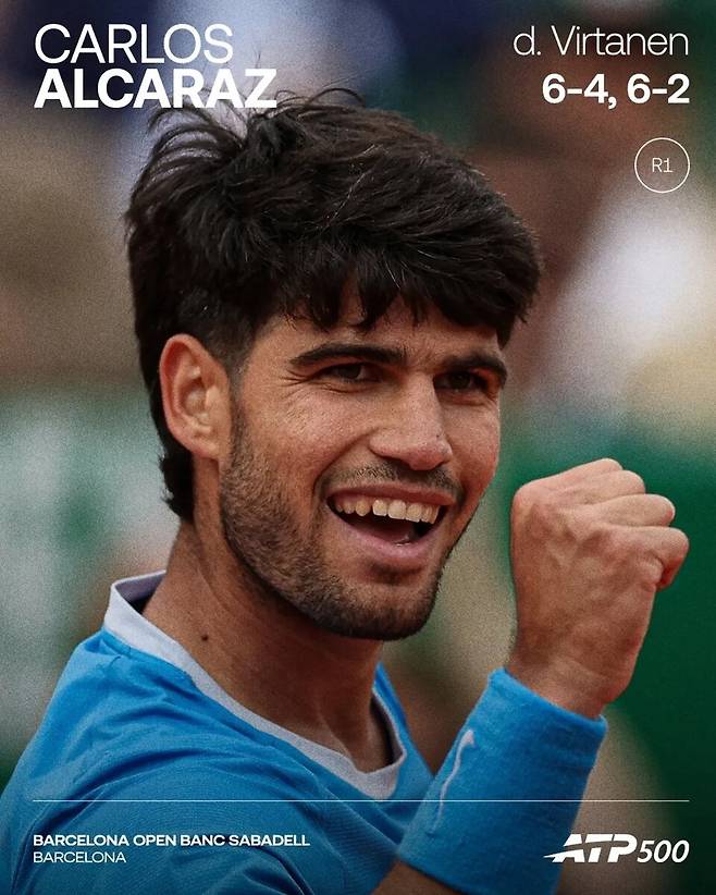 1라운드 승리 땐 이랬는데...ATP 투어