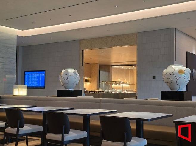 대한항공 T2 프레스티지 서편 라운지 내부. 최영찬 기자