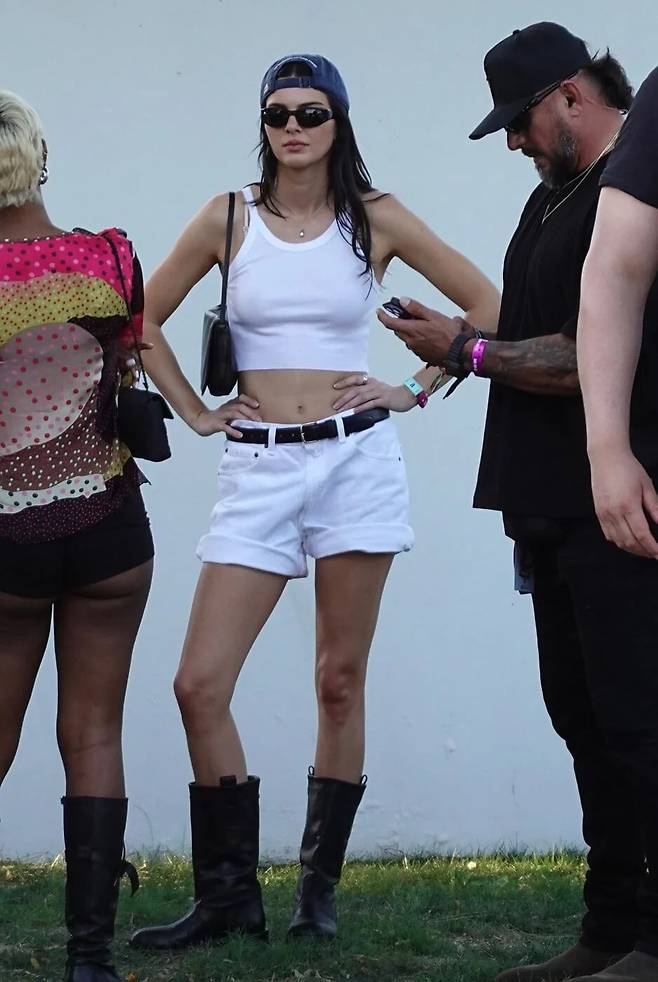 코첼라 뮤직 앤드 아츠 페스티벌에 참석한 모델 켄달 제너. /Backgrid