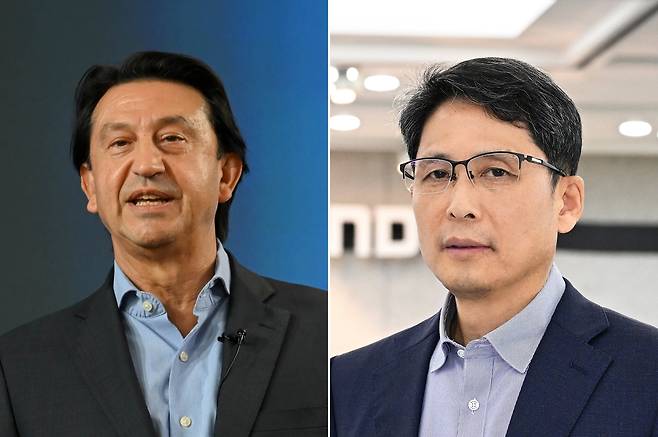 호세 무뇨스(왼쪽) 현대차 사장과 최영일(오른쪽) 현대차 부사장./현대차 제공