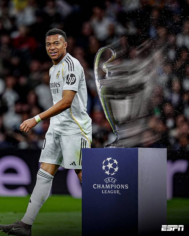 레알 음바페의 2년 연속 UCL 무관을 조명한 ESPN SNS. 사진=ESPN SNS