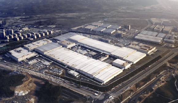 중국 쓰촨성 이빈시에 있는 CATL의 배터리 공장. [사진=CATL 홈페이지 캡처]