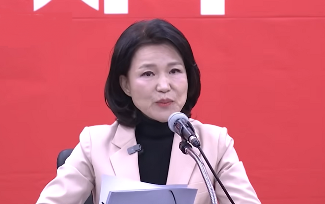 긴급 기자회견하는 이진숙 전 방통위원장(sbs캡처)