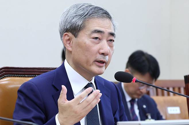 신현송 한국은행 총재 후보자가 15일 국회 인사청문회에서 질의에 답하고 있다. 임현동 기자