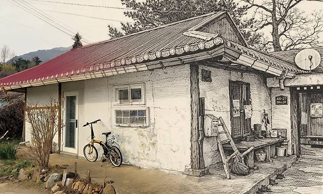 인천 강화군 기슭에 있는 독립서점 ‘국자와주걱’.