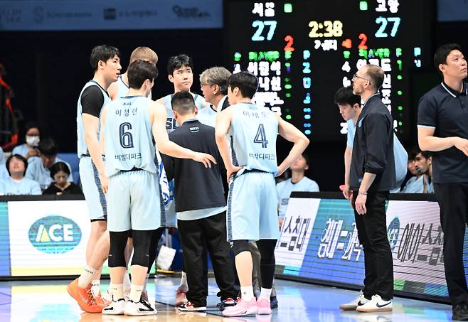 고양 소노 선수단. 한국농구연맹 제공