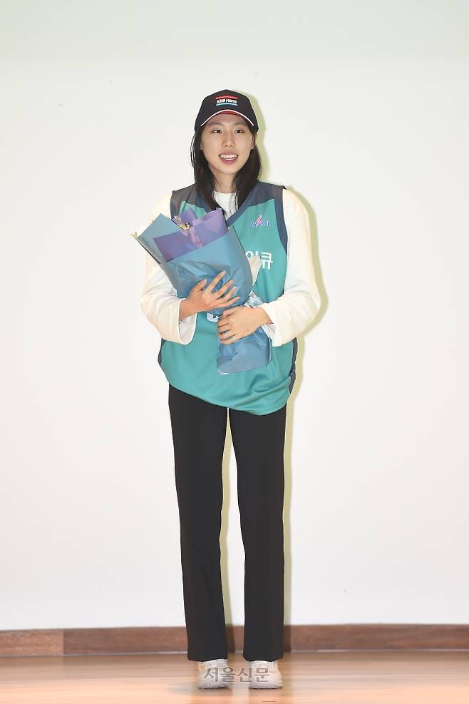 2019~20 WKBL 신입선수 선발회에서 하나원큐(현 하나은행)에 지명된 강유림. 2020.1.9 WKBL 제공