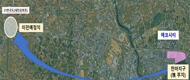 전주대대 이전사업 위치도 [전주시 제공. 재판매 및 DB 금지]