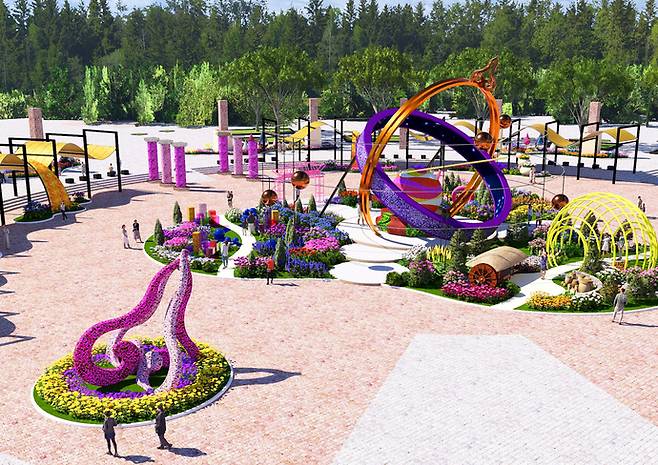 2026 고양국제꽃박람회 '시간여행자의 정원' 조감도. 사진=고양국제박람회재단