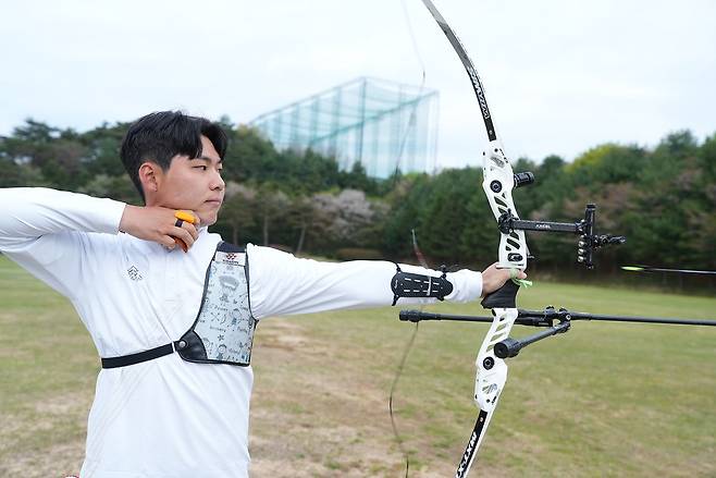 17일 끝난 2026 양궁 국가대표 최종 선발전에서 아이치-나고야 아시안게임 리커브 남자 대표로 뽑힌 이우석. 사진 대한양궁협회