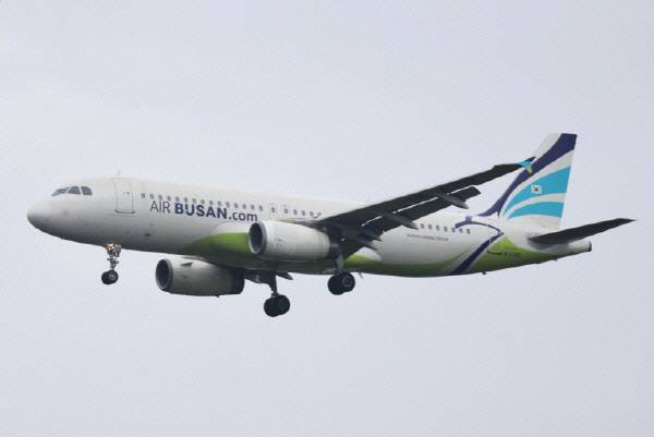에어부산 항공기.