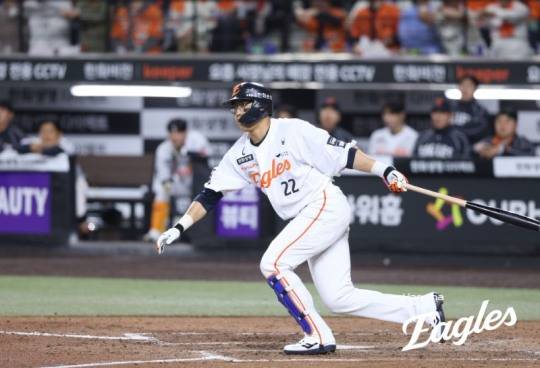 한화 채은성의 타격 모습. / 사진=연합뉴스