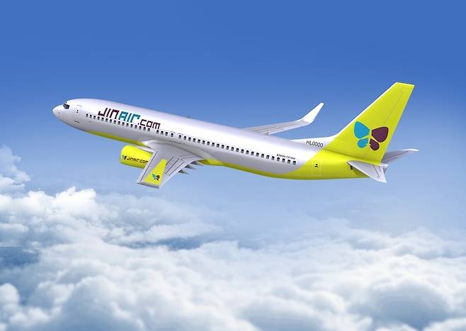 진에어 항공기.