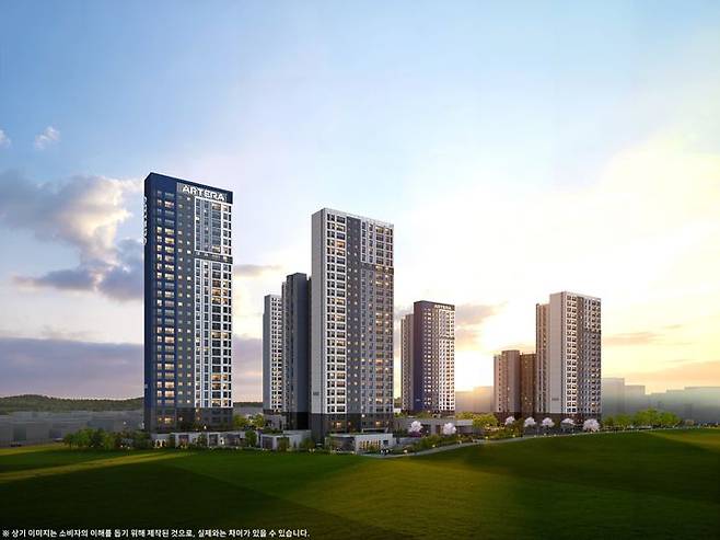 [서울=뉴시스] '고덕신도시 아테라' 투시도 *재판매 및 DB 금지