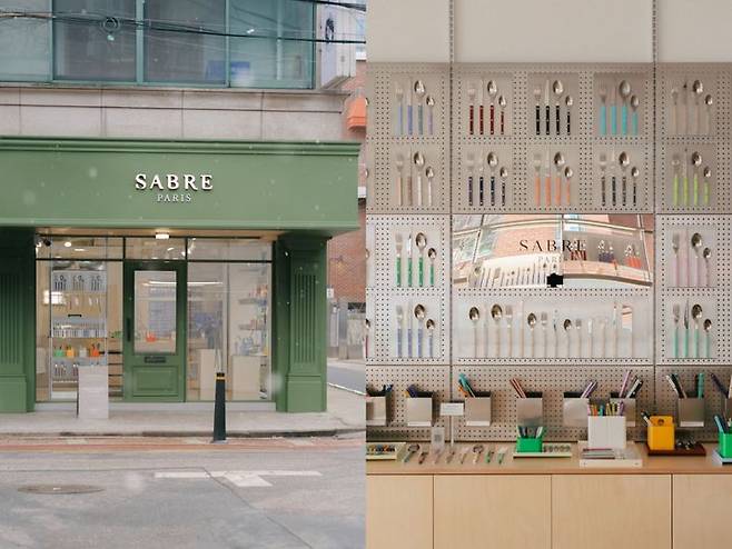 [서울=뉴시스] 서울숲 아뜰리에길에 문을 연 '사브르파리' 성수 스토어 (사진=무신사 제공) 2026.04.16. photo@newsis.com *재판매 및 DB 금지