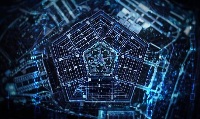 AI로 묘사된 펜타곤 청사의 모습. 미 공군 제공